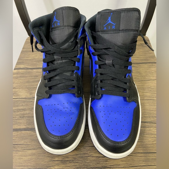 Jordan 1 Mid Hyper Royal Size US 10 - Picture 2 of 6